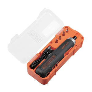 Black+Decker 4V 6.35mm Li-ion Cordless Screwdriver with E-Clutch & Intelligent Torque System (Pack of 4 Pcs) Accessories, BD40K4-IN