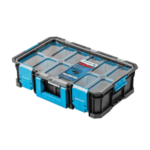 Hogert 517 x 331 x 331 mm Tool Organizer with Polycarbonate Lid & Cups, HT7G503