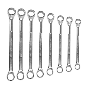 JK 8 Pcs (6 x 7 mm - 20 x 22 mm) Ring Spanner Set, SD7800093