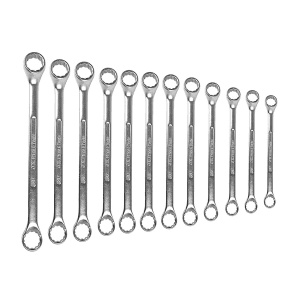 JK 12 Pcs (6 x 7 mm - 30 x 32 mm) Ring Spanner Set, SD7800095