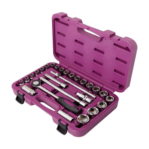 JK 27 Pcs 1/2 Sq. Drive Hexagonal Socket Sets, SD7800525