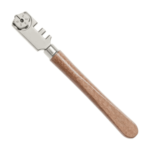 Hogert 130 mm Glass Cutter with Wooden Handle, HT3B670