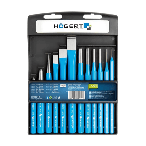 Hogert 12 Pcs Chisel & Punch Set, HT3B712