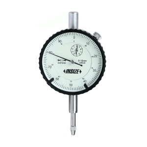 Insize 0 - 10 mm Standard Type Dial Indicator with Flat Back, 2308-10FA