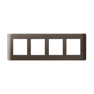 Schneider Electric Zencelo 8 M Grid & 8 Module Cover Frame Horizontal - Dark Grey (Pack of 5 Pcs), IN8408HC(BZ)