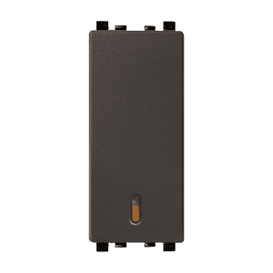Schneider Electric Zencelo 6 Amp 1 Way Switch - Dark Grey (Pack of 10 Pcs), IN8401(BZ)