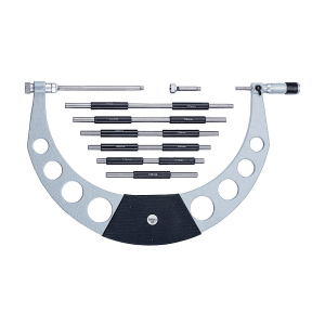 Baker 0 - 4 inch External Micrometer With Interchangeable Anvils, INI0 - 4