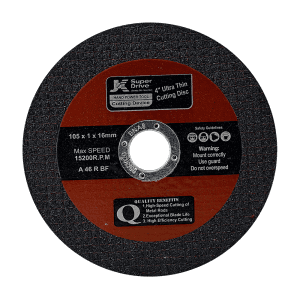 JK 105 x 1 x 16 mm Ultrathin Black Cutting Disc For Metal (Pack of 25 Pcs), SD9060239
