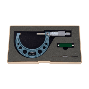 Mitutoyo 2 - 3 inch Outside Micrometer with Ratchet Stop, 103-217
