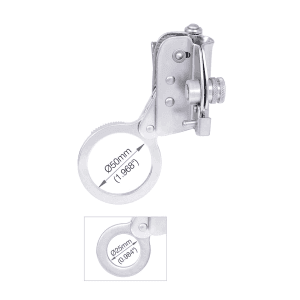 Karam 25 mm Dia. Openable Stainless Steel Rope Grab Permanently Linked With Karabiner PN112, RG06 (25)(112)