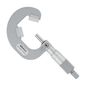 Mitutoyo 25 - 40 mm V-Anvil Micrometer with Carbide Tip (3 Flute), 114-103