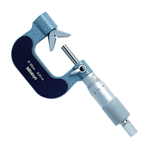 Mitutoyo 5 - 25 mm V-Anvil Micrometer with Carbide Tip (5 Flute), 114-121