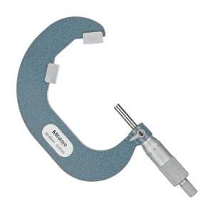 Mitutoyo 65 - 85 mm V-Anvil Micrometer with Carbide Tip (5 Flute), 114-124