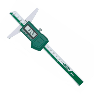 Insize 150 mm / 6 inch Digital Depth Gauge Waterproof IP67, 1149-150