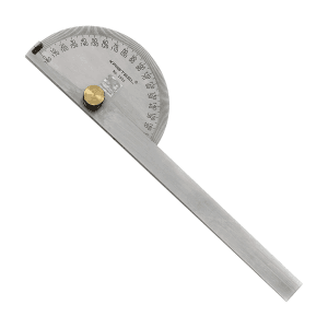 Kristeel 180° Protractor (D Head) - Chrome Finish, 1501-CF