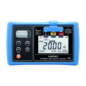 Hioki 0 - 30.0 V rms Digital Earth Tester With IP67 Dustproof & Waterproof Protection, FT6031-50