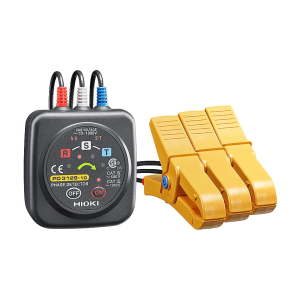 Hioki 70V - 1000V Phase Detector With Easy-to-Read Arrow & Non-Metallic Contact Clips (Large clips), PD3129-10