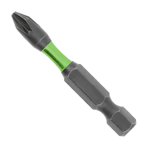 Hogert PZ0 x 50 mm Length Pozidrive Power Screwdriver Bits (Pack of 2 Pcs), HT1S155