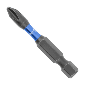 Hogert PH0 x 50 mm Length Phillips Power Screwdriver Bits (Pack of 2 Pcs), HT1S150