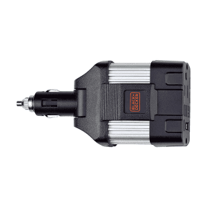 Black+Decker 100W DC to AC Car Power Inverter For Charging Laptop In Car, PI100LA-B2C