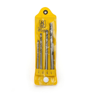 JK 1/8 - 1/4 Inch / 4 Pcs Ground Flute HSS Straight Shank Jobber Drill Bit Set, SD7709932