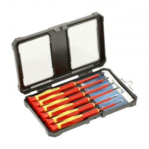 Hogert 6 Pcs Insulated Precision Screwdriver Set (VDE), HT1S987