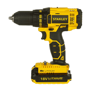 Stanley 18V / 1.3 Ah / 13mm Li-Ion Cordless Drill Driver With 2 Batteries & Charger, SCD20C2K