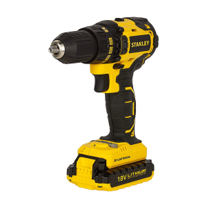 Stanley 18V / 2.0 Ah / 13mm Li-ion Brushless Cordless Drill Driver With 2 Batteries & Charger, SBD201D2K