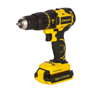 Stanley 18V / 2.0 Ah / 13mm Li-ion Cordless Brushless Hammer Drill Kit With 2 Batteries & Charger, SBH201D2K