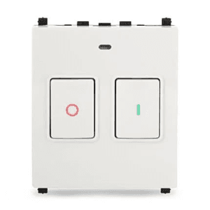Schneider Electric Zencelo 25 Amp Motor Starter 2 Module Switch (Pack of 10 Pcs), IN8425MS