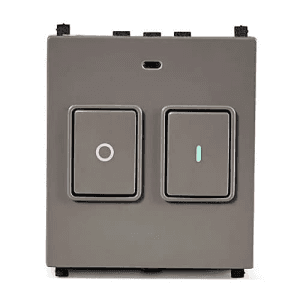 Schneider Electric Zencelo 25 Amp Motor Starter 2 Module Switch (Pack of 10 Pcs), IN8425MS(BZ)