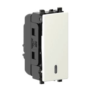 Schneider Electric Zencelo 6 Amp Momentary Switch - White (Pack of 10 Pcs), IN8487