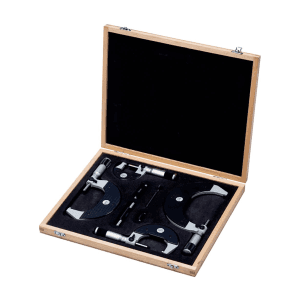 Baker 0 - 4 inch / 4 Pcs Mechanical External Micrometer Set, 4INC 4