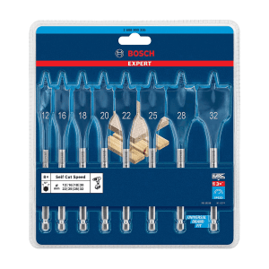 Bosch 8 Pcs Expert Self Cut Speed Spade Drill Bit Set, 2 608 900 335