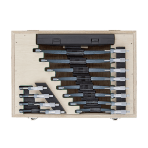 Mitutoyo 0 - 300 mm Outside Micrometer Set (Pack of 12 Pcs), 103-914-50