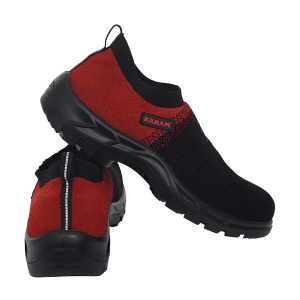 Karam Flytex Upper Safety Shoe - Fibre Toe (Red & Black), FS202FN