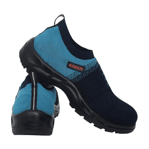 Karam Flytex Upper Safety Shoe - Fibre Toe (Light & Dark Blue), FS203FN