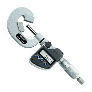 Mitutoyo 10 - 25 mm Digital V-Anvil Micrometer without Groove (3 Flute), 314-262-30