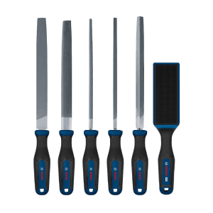 Bosch 200 mm File Set with Brush (Pack of 6 Pcs), 1 600 A03 AD3
