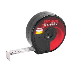 Freemans 3Mtr x 13mm Starex Steel Tape Without Lock, SX313