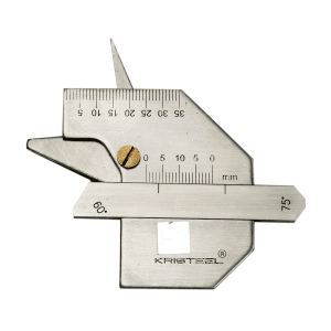Kristeel 0 - 35 mm / 0 - 60° Weld Fillet Gauge - Multipurpose (Type A), WG-A