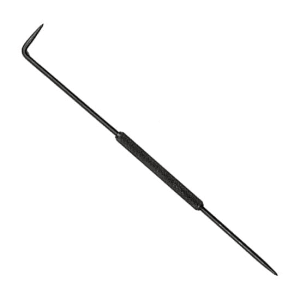 Kristeel 250 mm / 10 inch L Shaped Blackodised Scriber (Pointed Tip Straight & Angled With Knurled Handle), 3804