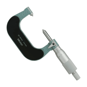 Mitutoyo 25 - 50 mm Screw Thread Micrometer (24 - 14 TPI), 125-108