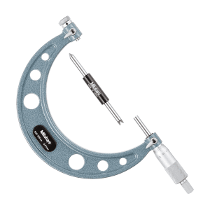 Mitutoyo 100 - 125 mm Interchangeable Anvil Screw Thread Micrometer (Spindle Tip Type), 126-129