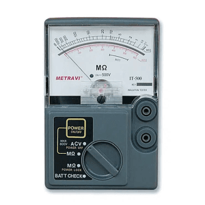 Metravi 0 - 1000M Ohms Analogue Insulation Tester, IT-500