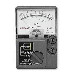 Metravi 0 - 2000M Ohms Analogue Insulation Tester, IT-1000