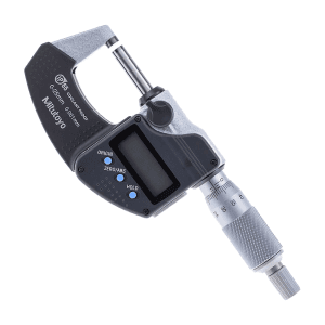 Mitutoyo 0 - 25 mm Digital Micrometer With Ratched Stop & SPC Data Output (IP65 Coolant-Proof), 293-230-30
