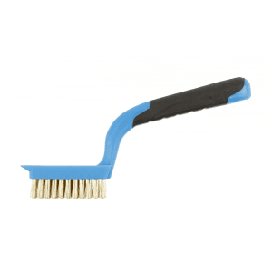 Hogert 180 mm Brass Wire Brush with Plastic Handle, HT3B627