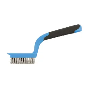 Hogert 180 mm INOX Wire Brush with Plastic Handle, HT3B628