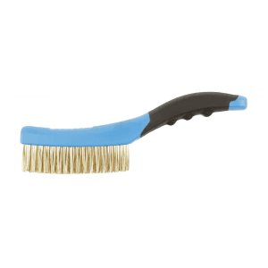 Hogert 260 mm Brass Wire Brush with Plastic Handle, HT3B631